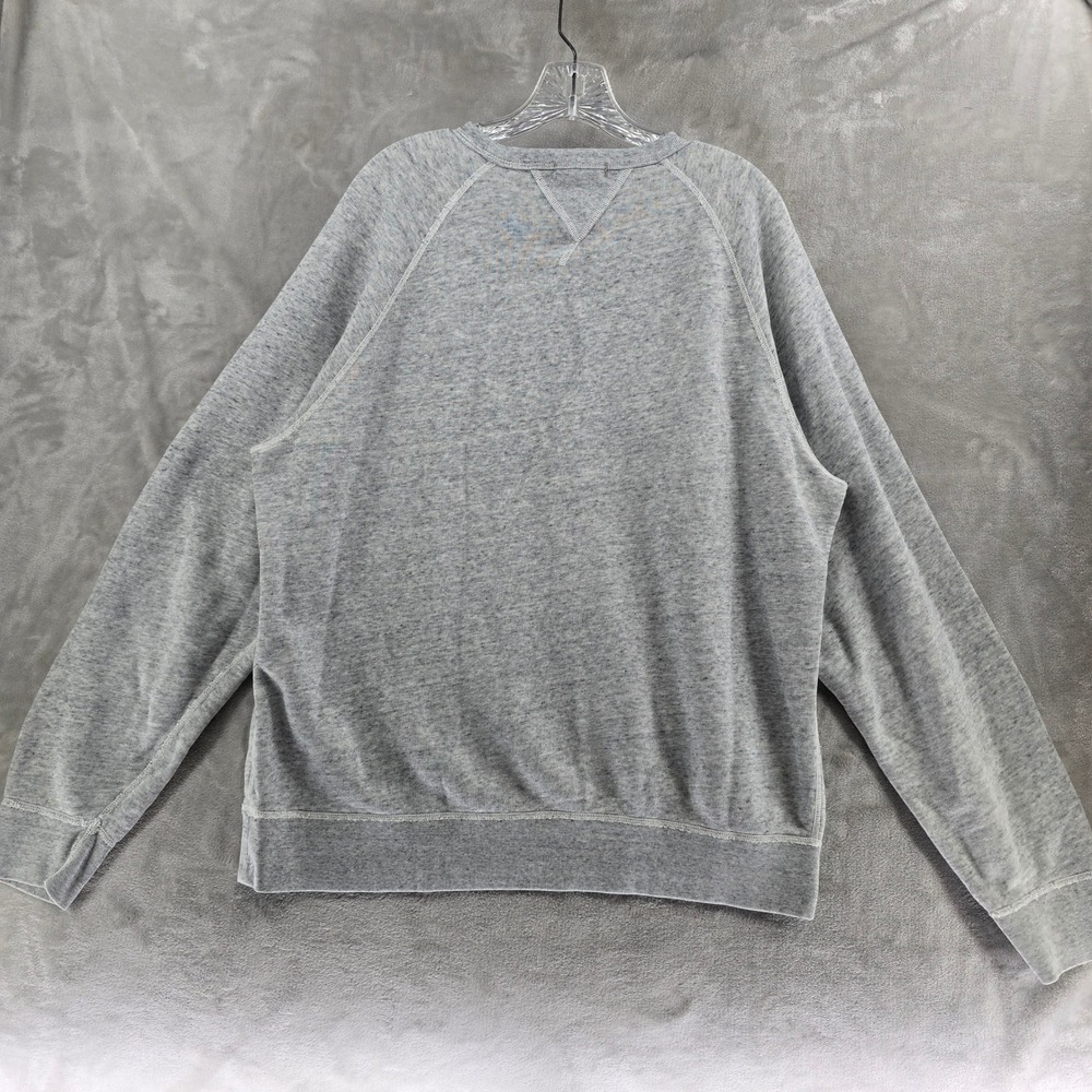 Alex Mill Sweatshirt Mens XL Gray Raglan Sleeve 100% Cotton Crewneck Pullover - Picture 3 of 8
